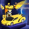 Remote Control Transforming Robot Sports Car Toy for Kids