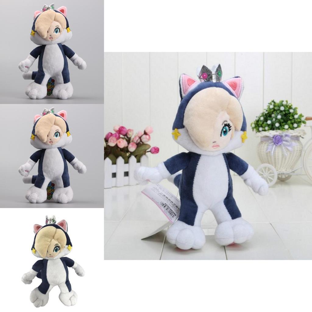 Premium Qualität Neues Super Mario Bros. Plüschpuppe Stofftier Katze Prinzessin Rosalina Für Kinder