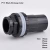 1Pc 20/25/32/40/50mm PVC Water Tank Connector, Thicken Fish Tank Drain Joint Aquarium Inlet Outlet Supply Pipe Joint Fittings