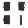 Genuine Leather Watch Bands Cases 12 Slots Watch Straps Storage Bag Organizer Box for Man and Woman
