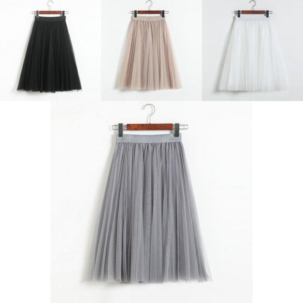 Premium Quality Women's 3 Layer Tutu Ballet Skirt Tulle Petticoat For Vintage Elegance