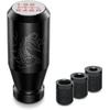 Racing JDM Type-R Style 5 Speed Manual Universal Gear Shift Knobs Adapters Included Fit Compatible With Mazda Tacoma STi Nismo 2004 Honda Accord