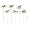 Drink Stirrers With Horse Shape Easy Cleaning Swizzle Sticks For Equestrian Events