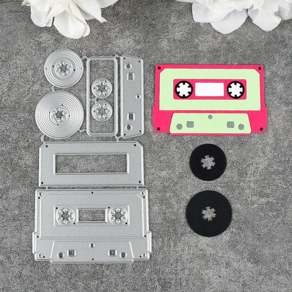 Retro Radio Skärformar Kolstål Stansmallar Metall Präglingsmallar för Scrapbooking Korttillverkning Album