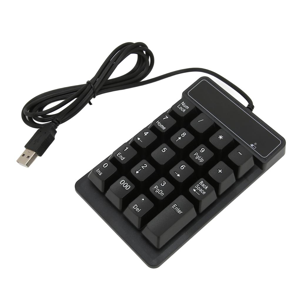 19 Key USB Mechanical Numpad 10 Million Times Key Mini Portable Ergonomic Number Pad for Computer