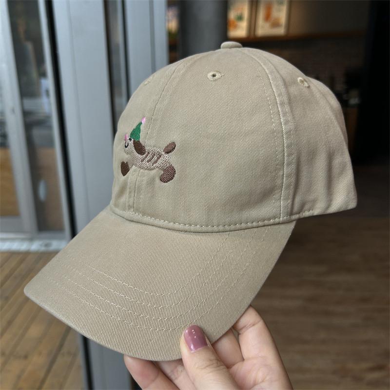 Dog Dachshund Lovely Embroidered Baseball Cap Adjustable For Outdoor Leisure Use