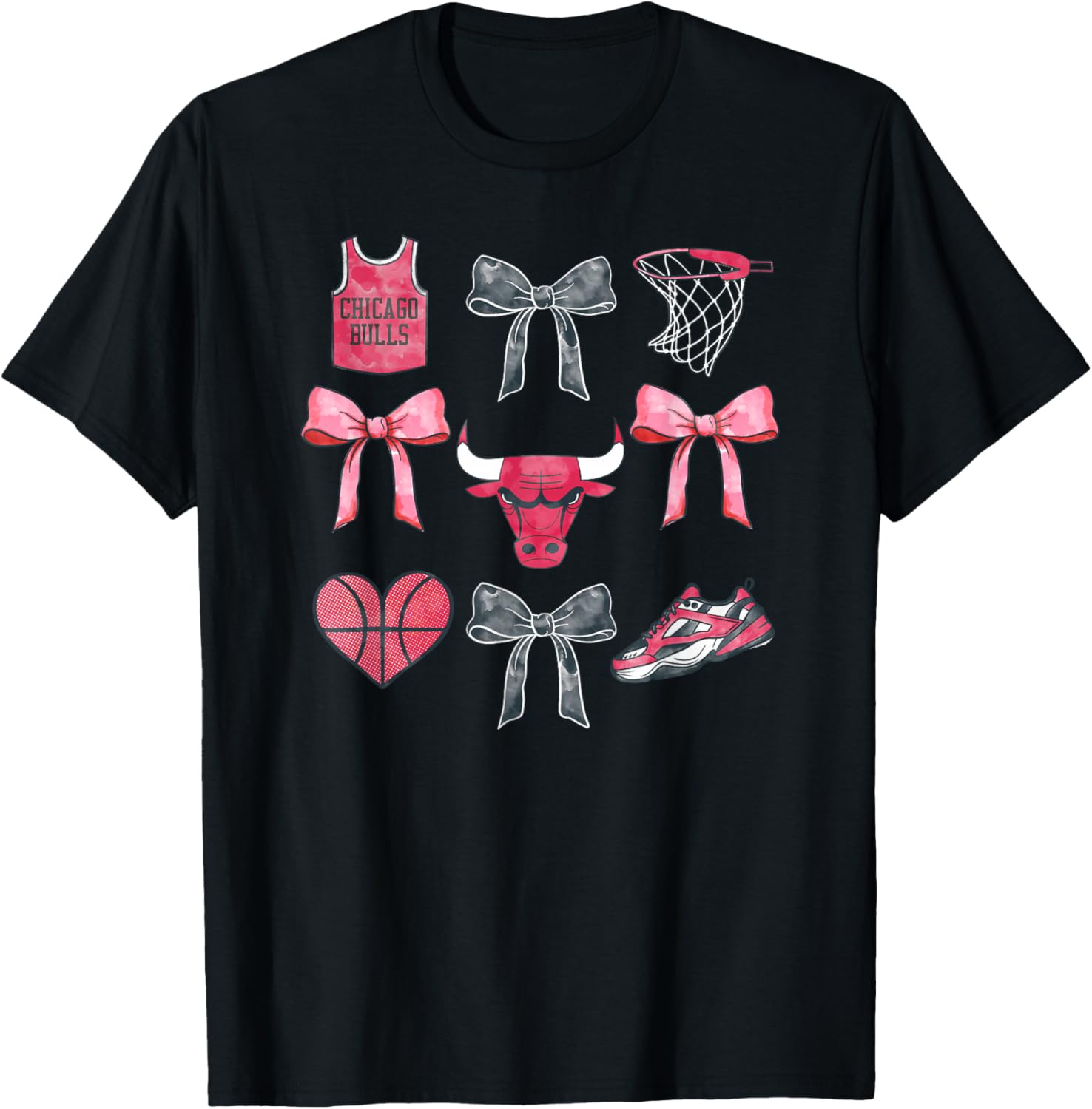 Футболка NBA Chicago Bulls с сетчатым принтом S