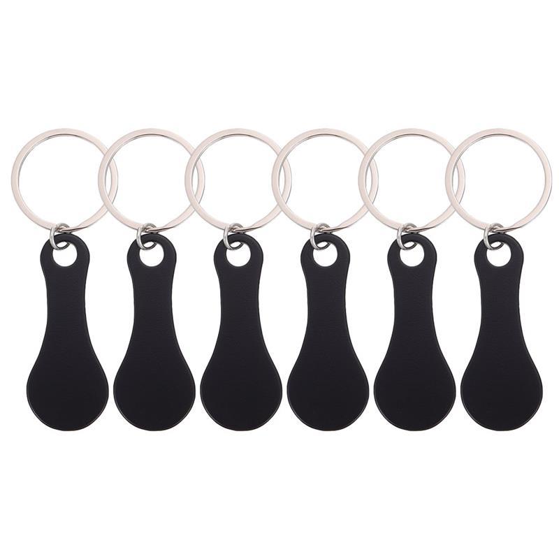8pcs Key Ring Metal Shopping Trolley Tokens Convenient Trolley Tokens Trolley Tokens Keyring Shopping Cart Token Solver