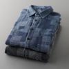 Retro Long-Sleeved Export Plaid Shirt