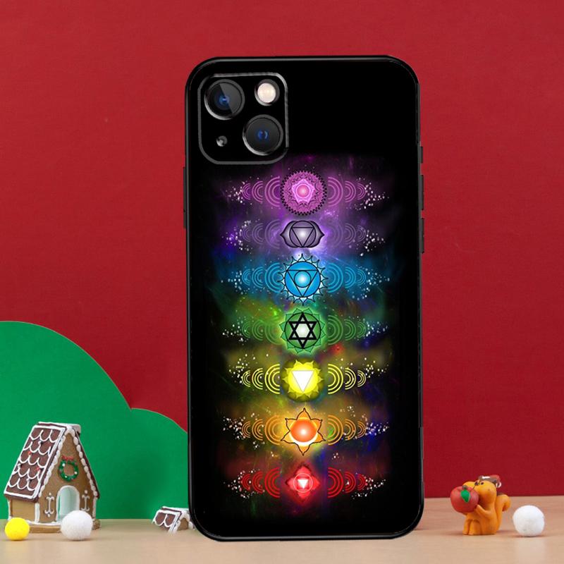 Mandala Chakra Yoga Phone Case For iPhone 16e 11 12 13 14 15 16 Pro Max Mini XS X XR 15 16 Plus Cover Shell