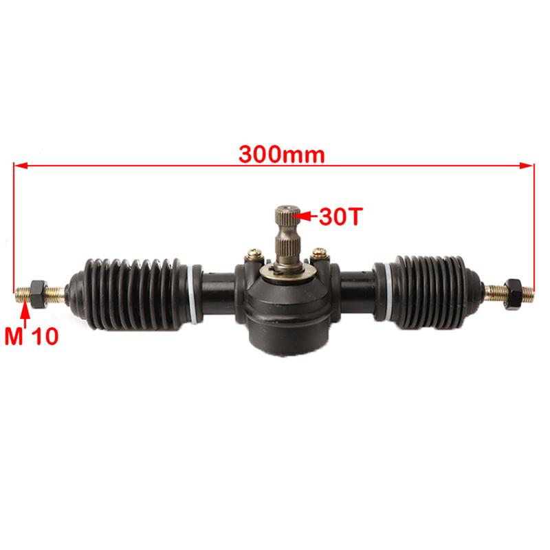 Go Kart 300mm 30t Power Steering Gear Rack Pinion Assy Fit For DIY China ATV Karting UTV Buggy Quad Bike Accessories
