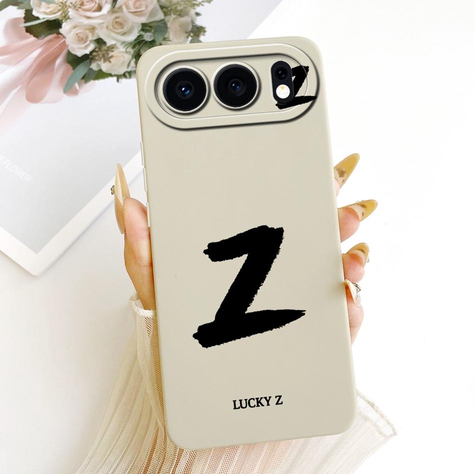 For Honor 500 5G Lucky Initial Letter Phone Case For Honor 500 MEY-AN00 Soft Silicone Shockproof Cases Bumpers