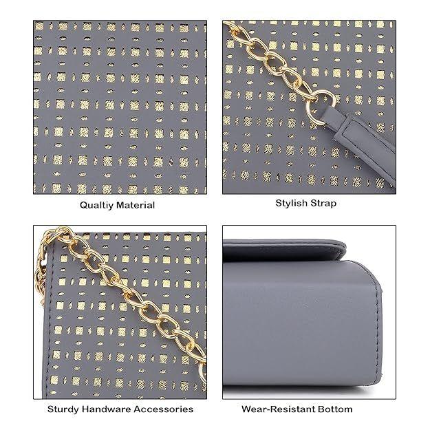 Dámská dívčí kabelka crossbody se zlatým řetízkem