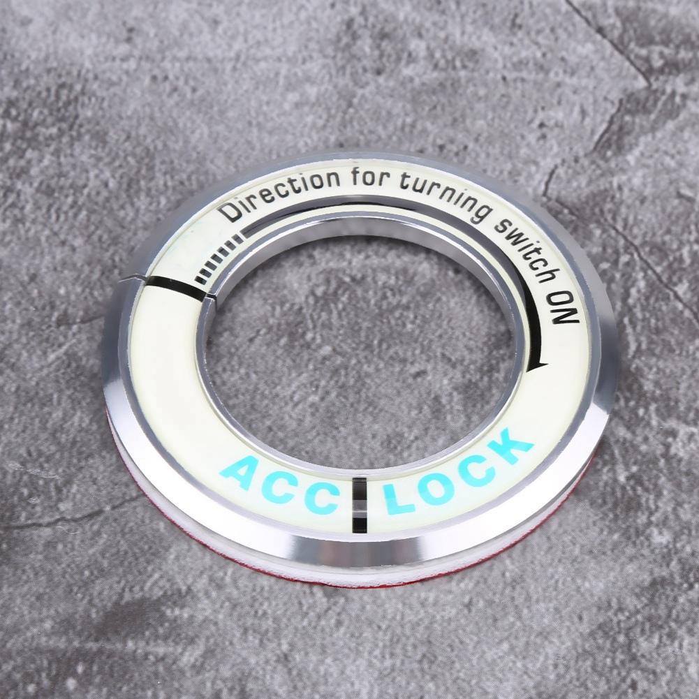 Car Luminous Ignition Switch Ring Circle Key Hole Cover Trim for Cruze Silver