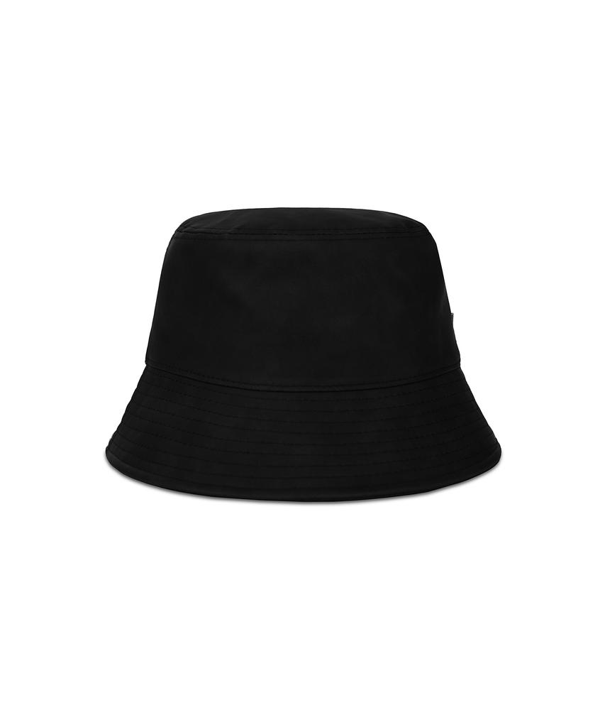Bajal Va Studded Vegan Leather Bucket Hat Black