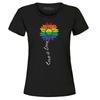 Love Is Love Rainbow Flower Gay LGBTQ Pride Women's T-Shirt Pride Shirts