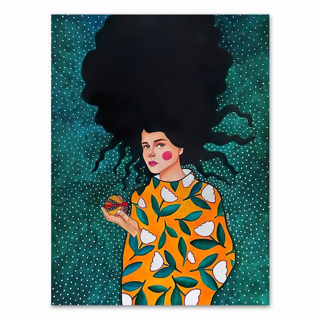 Abstrakte Mädchen Haar Blume Vogel Wand Kunst Leinwand Malerei Nordic Poster Und Drucke Vintage Wand Bilder Für Wohnzimmer Dekor kein Rahmen