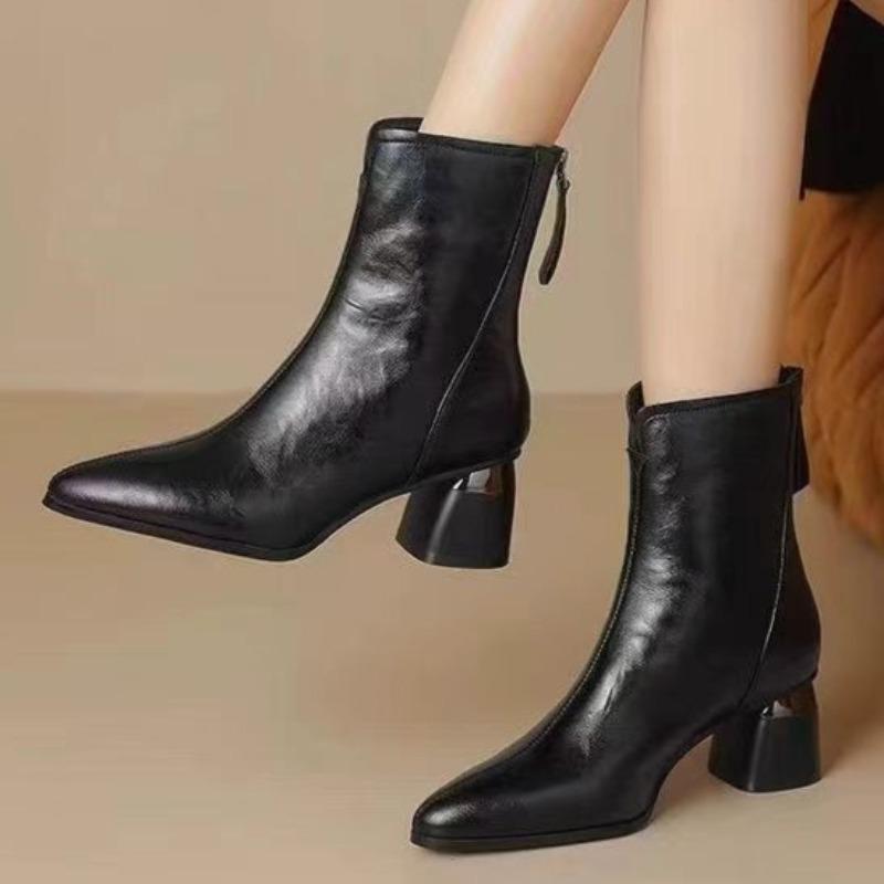 

Женские ботильоны на высоком каблуке с острым носком, готическая мода, туфли на каблуке, новая тенденция, туфли-лодочки, зимние женские короткие повседневные челси, ботинки 40
