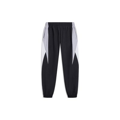Sports Trend Series Windproof Water-Repellent Loose Fit Drawstring Fashion Knit Joggers Men Joggers Black AYKU033-3
