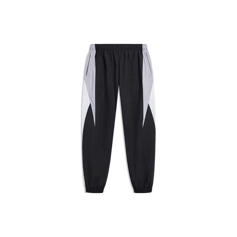 

Li-Ning Sports Trend Series Windproof Water-Repellent Loose Fit Drawstring Fashion Knit Joggers Men Joggers Black AYKU033-3 XL