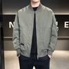 2025 New Jacket Jacket Men's Spring and Autumn 2025 New Simple Solid Color Versatile Ruffian Handsome Casual Baseball Jersey