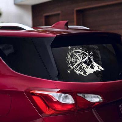 Etiqueta engomada reflexiva de las etiquetas engomadas de la ventana del cuerpo del vehículo del coche de la brújula de la montaña