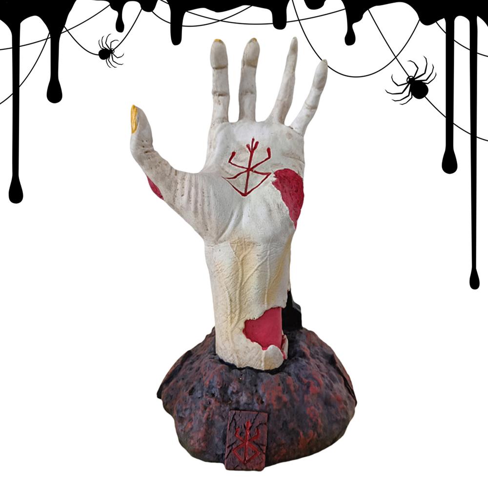 

Resin Statue Hand of Death Desk Sculpture Resin Halloween Decoration Desktop Stand for Living Room Bedroom Bathroom Cabinets білий