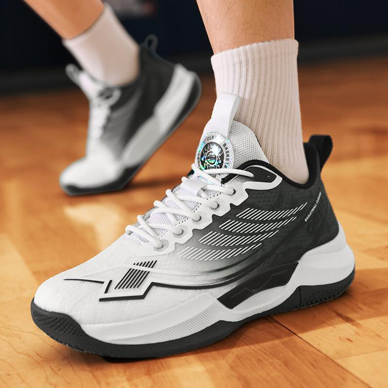 Mandarin duck low-top basketball shoes men's combat boots student adult cement floor actual sports running shoes one piece