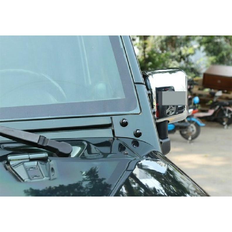 A-pillar Screw Protector Cover Trim Accessories For Jeep Wrangler Jk Jku 07-17