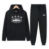 Tuta Sportiva con Cappuccio Oversize Foderata in Pile Misto Cotone per Uomo Donna Streetwear Outfit Invernale Casual Hip Hop