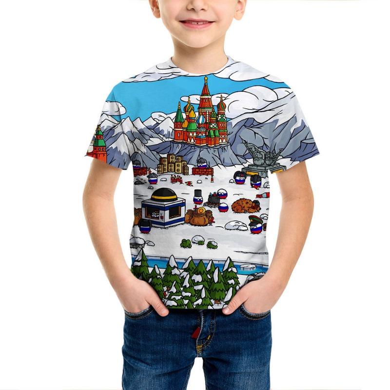 

Футболка для мальчиков с 3D-принтом, цветным дымчатым пламенем, модным трендом, короткими рукавами, летние футболки для мальчиков 130