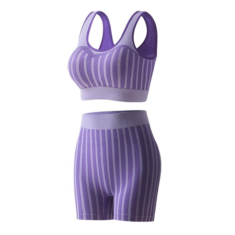 

JYL Quick Dry Hip Lifting Yoga Shorts Summer Fitness Yoga Set One size мигдалевий