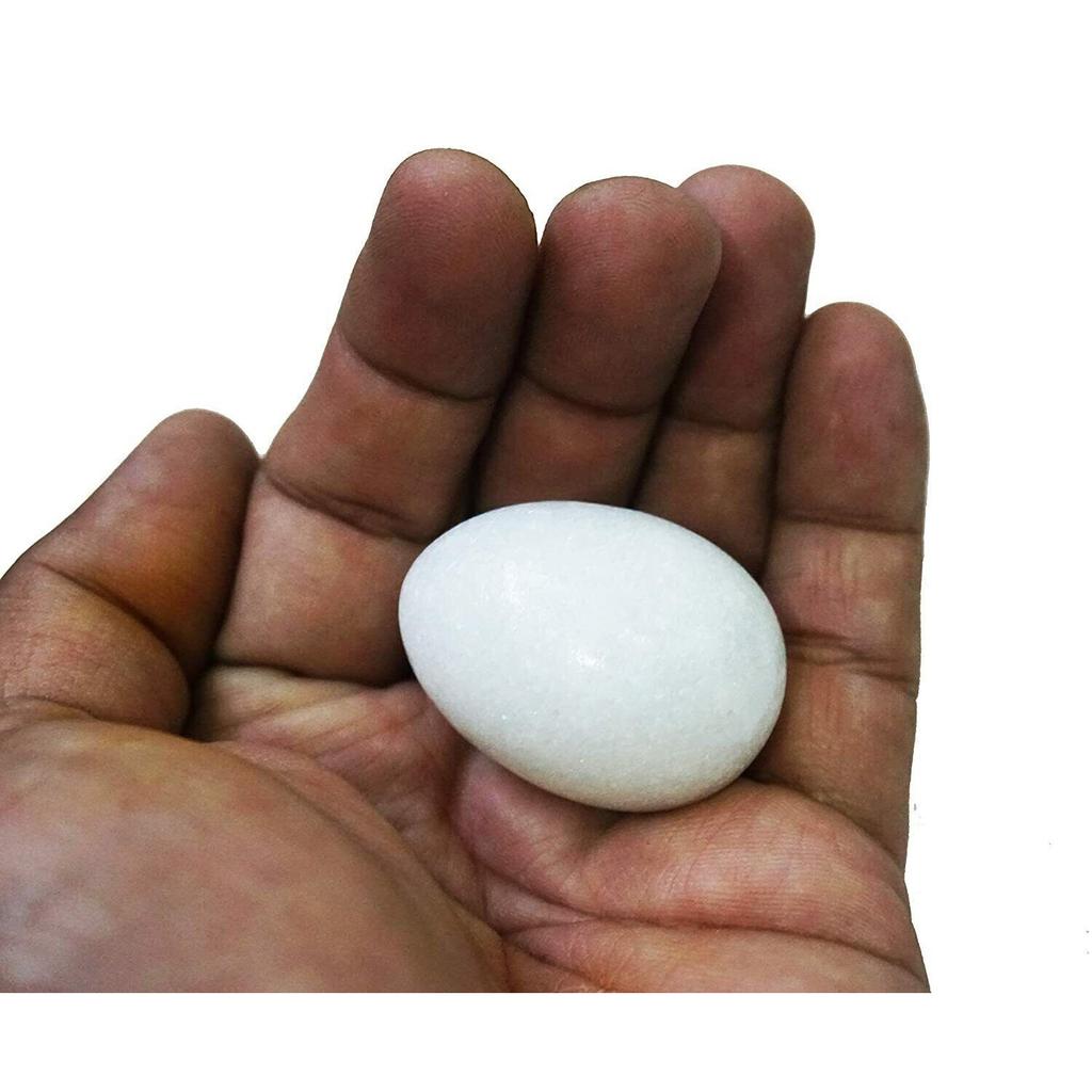 Natural White Marble Stone Shaligram Shivling Laxmi Narayan Stone, Size-3.5 Cm JL286093830040
