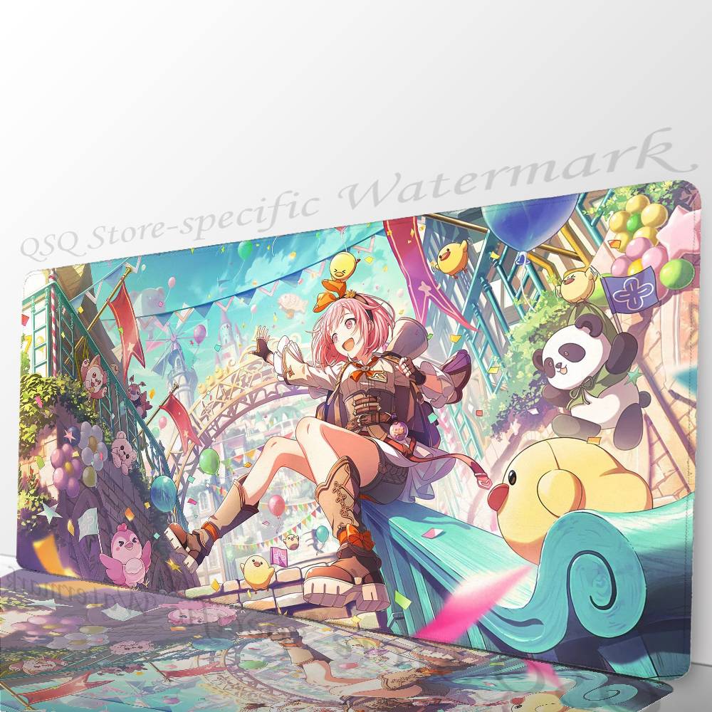 Anime Otori E-Emu Mousepad Non-slip Suitable For Office Computers Laptops E-sports Game Desk Mats XXL Keyboard