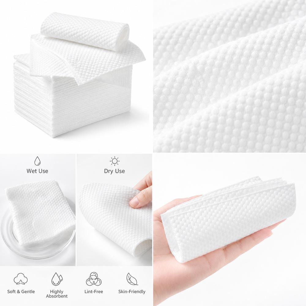 Thickened Disposable Facial Towels Wall Mounted Face Wipes Facial Cleansing Towels Beauty Salon