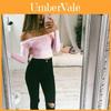 Top Corto Decolleté Mode Femme di Qualità Premium con Maniche Lunghe per uno Stile Confortevole