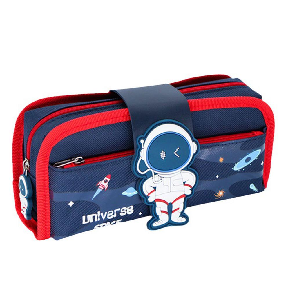 Cartoon Kawaii Pattern Pencil Bag Student Pencil Case High Capacity School Stationery Storage Pouch Detachable Pen Organiser