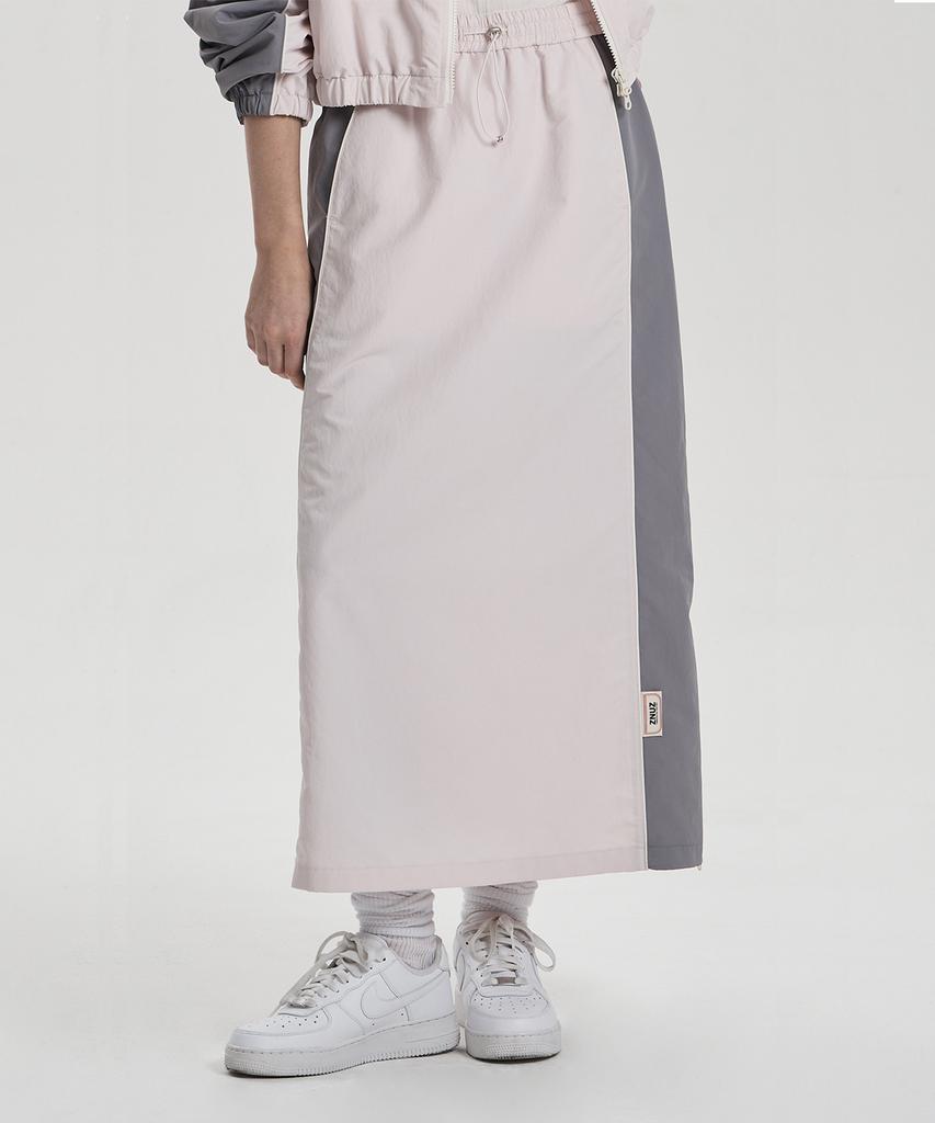 Jenyujeu Jet-Up String Long Skirt - Light Pink