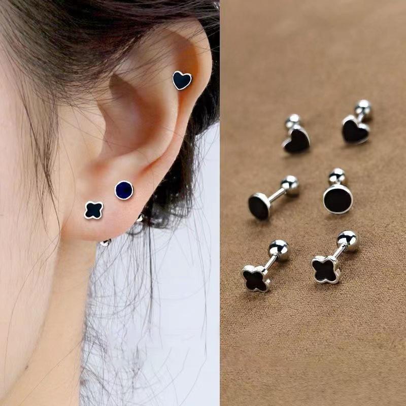 1Pair  Simple Earring For Women Ear Bone Nail Cartilage Earring Spiral St