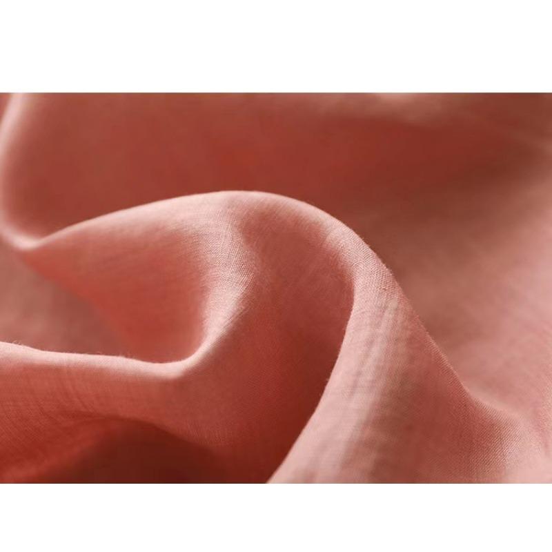 Summer Art Retro Fine Linen Top Women's Thin Cotton Linen Short Sleeved Shirt Blouses & Shirts