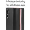 Faltende Pu-Ledertasche für Samsung Galaxy Z Fold 3 4 2 5g Flip Carbon Fiber Pattern für Galaxy Z Fold 3 4 Phone Back Cover Case