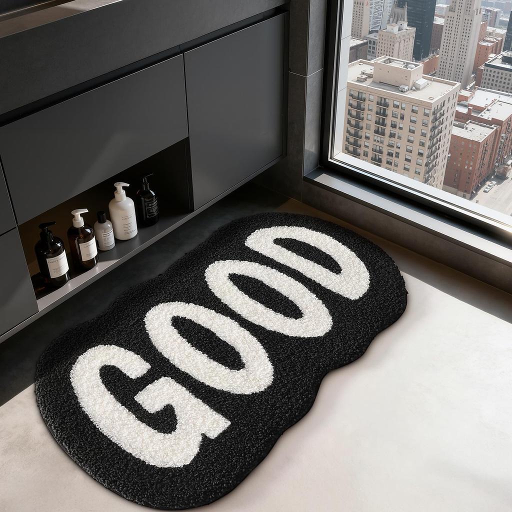 VIKAMA Cute Wool-Like Carpet Anti-Slip Water-Resistant Bathroom Floor Mat Soft Children's Bedroom Carpet Home Decoration