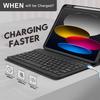 iPad A16 11-inch Protective Case with Wireless Backlit Bluetooth Keyboard & Pen Slot for 10.9 Gen