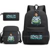 CR7 Ronaldo Backpack Football 67 Print School Bag With Shoulder Bag & Pencil Case For Student Boys Gift Daily Travel Rucksack