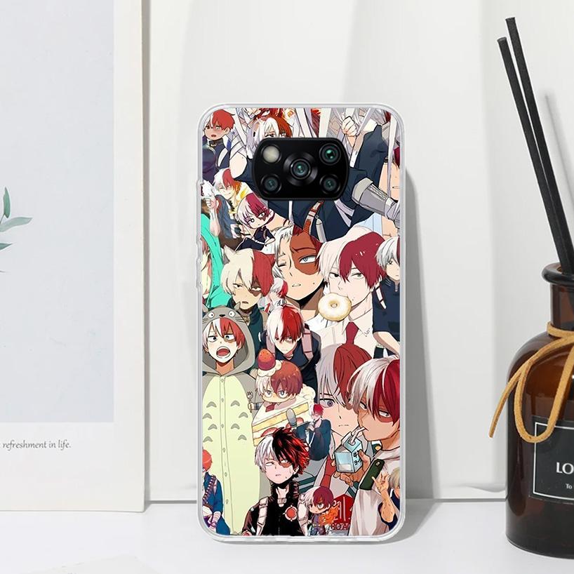 My Hero Todoroki Shoto Phone Case For Xiaomi Poco X7 X6 X5 M7 M8 Pro F7 Ultra Redmi 15C 15 13C 13 12C 12 10 10C 10A Art Fundas P
