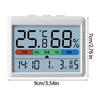 USB Rechargeable Indoor Temperature Humidity Monitors Meter Thermometers with Large Display for Homes or Office