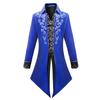 Retro Steampunk Gothic Embroidered Victorian Jacket Vintage Tailcoat Medieval Frock Coat Renaissance Costume For Men