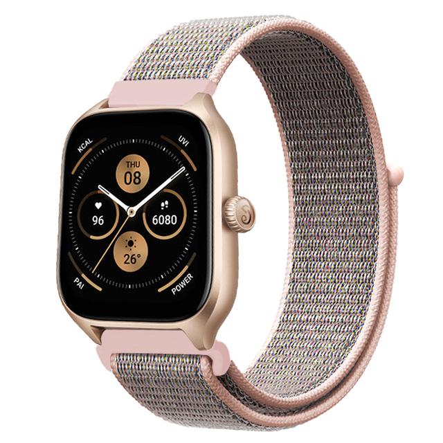 20mm 22mm Nylon Loop Band For Amazfit GTS 4/3/3pro/2e/GTS 2 Mini/GTR 4 47mm/GTR 2/Stratos 2 3 Strap For Amazfit Bip 3 Pro Correa