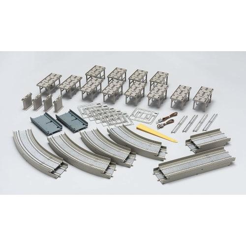 TOMYTEC TOMIX N Gauge Elevated Double Track Basic Set, Rail Pattern HA 91042, Model Train Supplies