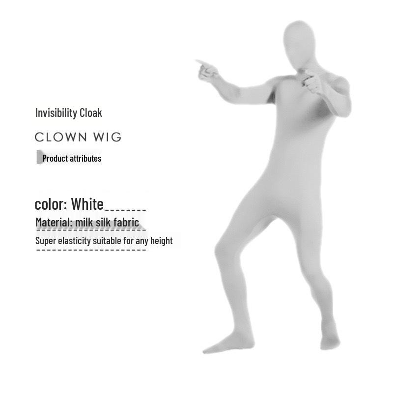 Herren Schwarzer Ninja Cosplay Anzug - Erwachsener Halloween Unsichtbarkeits-Jumpsuit für Bühnenauftritte.